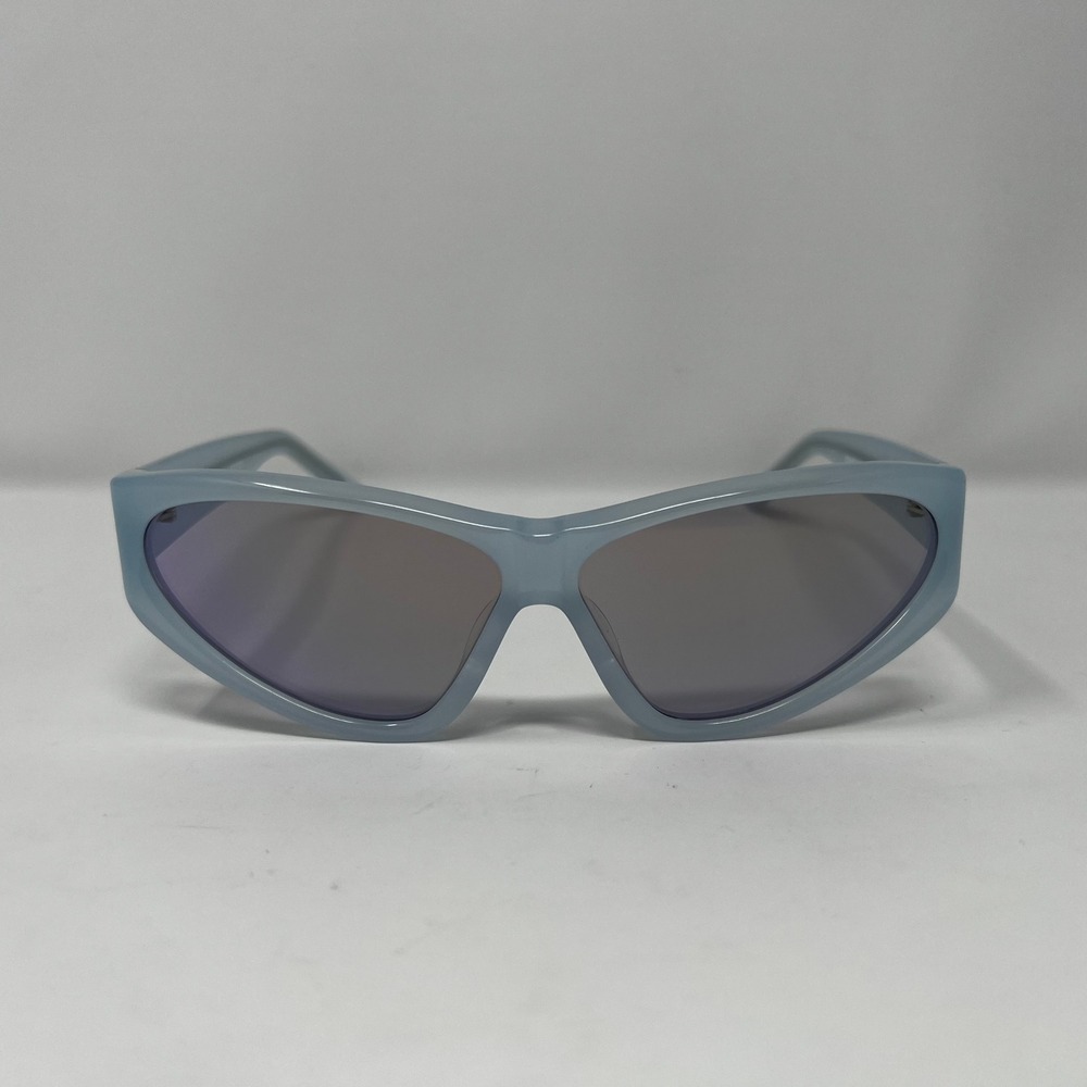 Sunnies Studios Zoe Opal Cosmos Blue Wrap Around Sunglasses 62/11/131